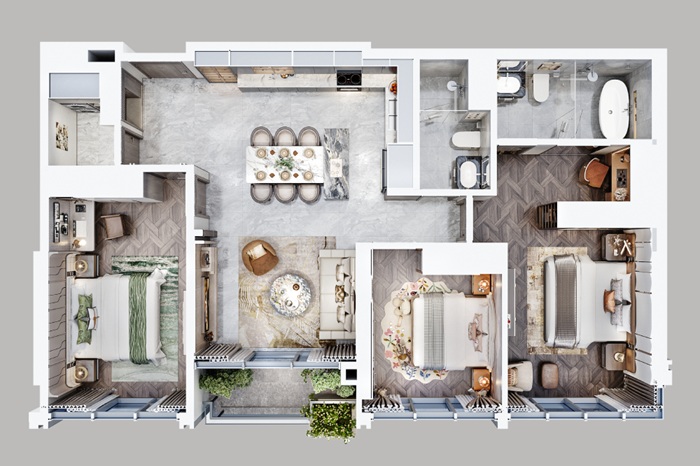 Unit 05 - 3-bedroom residence