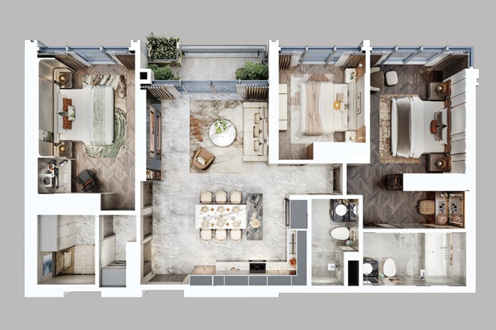 Unit 06 - 3-bedroom residence